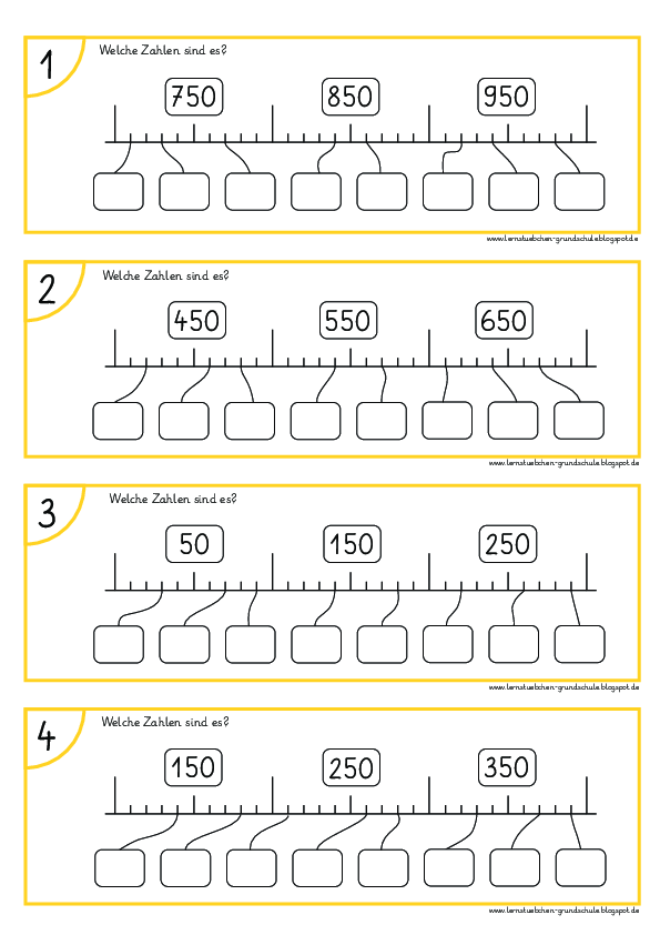 Zahlenstrahl verbinden und eintragen - ZR 1.000 (4)